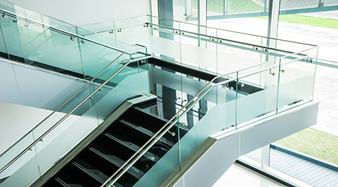 glass stairs